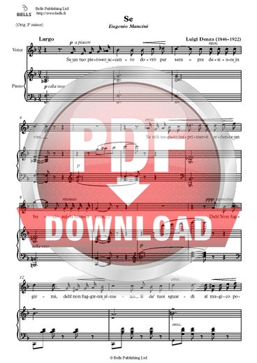 Denza, Luigi: Se