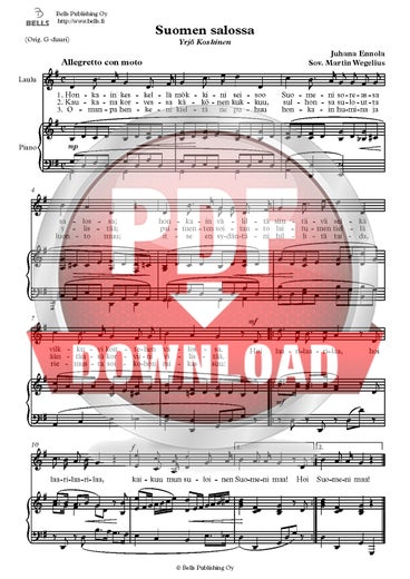 Ennola, Juhana (arr. Martin Wegelius): Suomen salossa