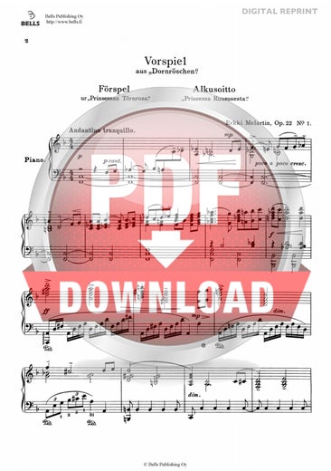 Melartin, Erkki: Prelude, Op. 22 No. 1